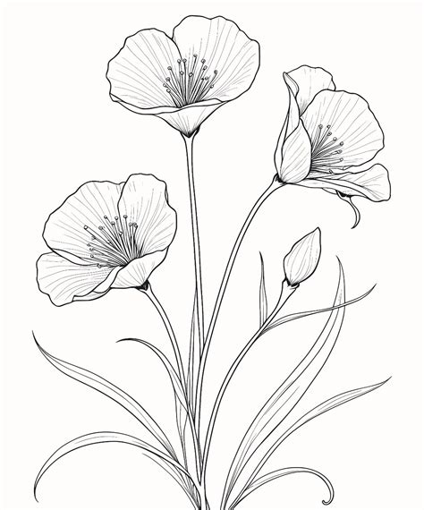 18 free coloring page of beautiful flowers free printables – Artofit