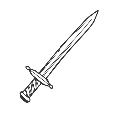 Sword Clipart Black And White