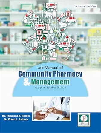 Buy Lab Manual of Community Pharmacy & Management, D.Pharm 2nd Year ...