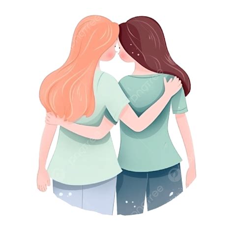 Friendship Day Sisters Hug, Friendship Day, Sisters, Embrace PNG ...
