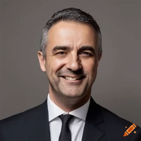 Portrait of a confident middle-aged Spanish politician on Craiyon