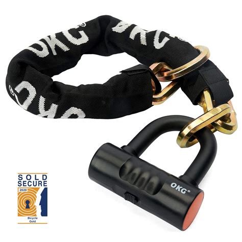 Buy OKGBike Chain Locks Moped Lock & Chain Set Motorcycle Chain Lock ...
