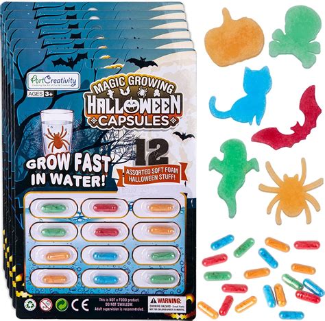 Amazon.com: ArtCreativity Halloween Magic Growing Capsules - 6 Packs ...