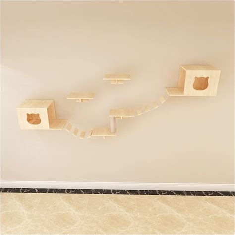 Wujin Wooden Cat Wall Rack - Multi-functional Cat India | Ubuy