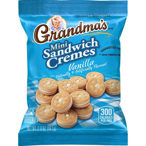Grandma's, Vanilla Naturally & Artificially Flavored, Mini Sandwich ...