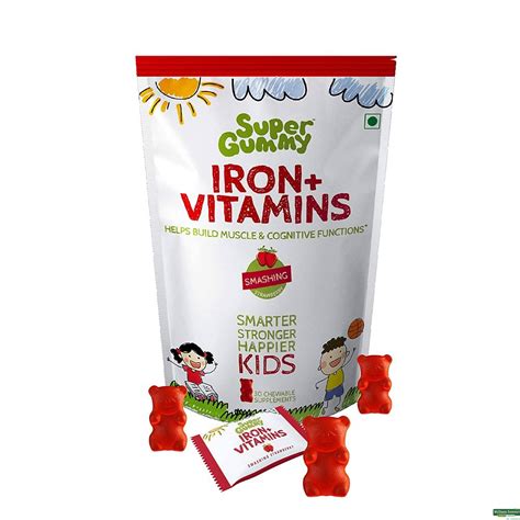 Buy Super Gummy Calcium & Vitamin-D Gummies for Kids 30 Gummies Online ...