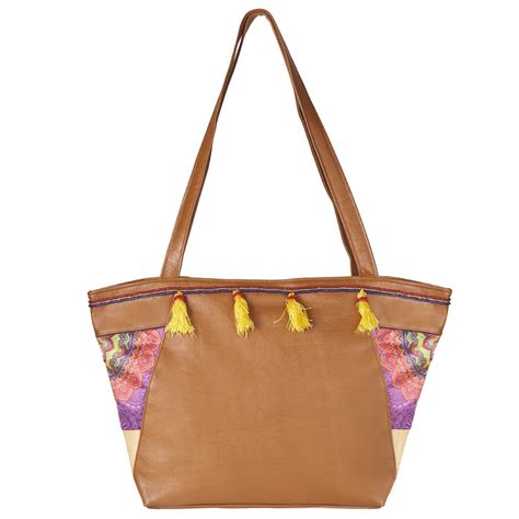 Buy Great Indian Mela Purple Satin and PU Hand Bag at Amazon.in