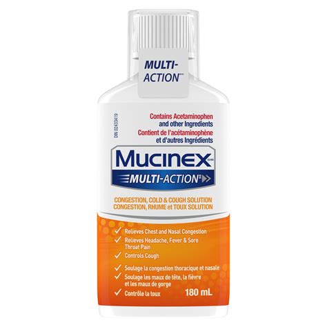 Mucinex Multi-Action Congestion, Stuffy Nose & Cough Liquid | Chest Decongestant | Mucinex Canada