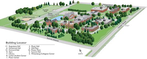 Martin Luther College campus map from 2012.