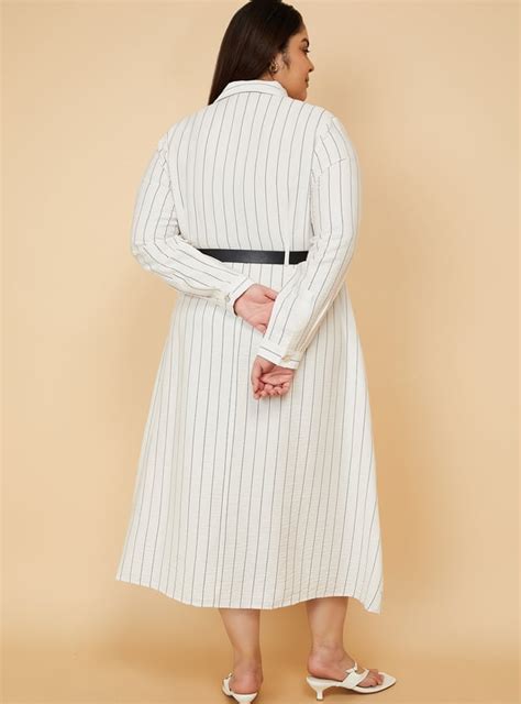 Buy Women Striped Shirt Dress with Belt Online at just Rs. 1599.0 ...