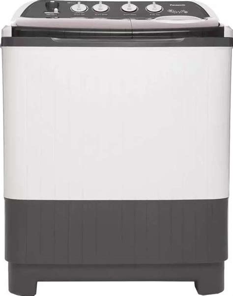 Panasonic 8 Kg Semi Automatic Top Load Washing Machine White-Grey (NA ...