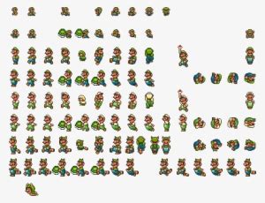 Mario Sprite - Super Mario 8 Bit Sprite Sheet Transparent PNG - 600x900 ...
