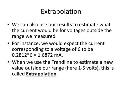 Image result for Extrapolation Scatter Graph