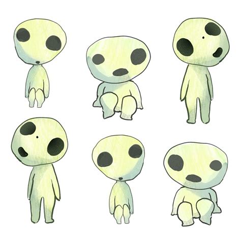 Kodama princess Mononoke | Studio ghibli, Princess mononoke, Ghibli artwork