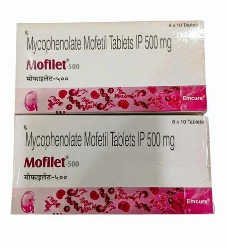 Mycophenolate Sodium Tablet - Mofilet 500 Mg Tablets Trader ...