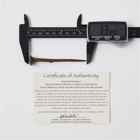 Ancient Roman "Crucifixion Spike" type nail, c. early 1st century AD ...