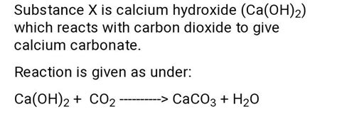 a solution of a substance X is used for testing CO2. Identify the X ...