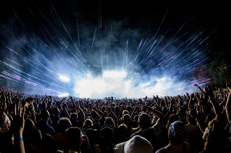 Concert Crowd From Stage View