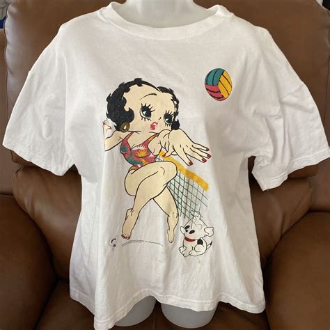 1994 Vintage Betty Boop T-Shirt Playing Volleyball Vintage Betty Boop ...