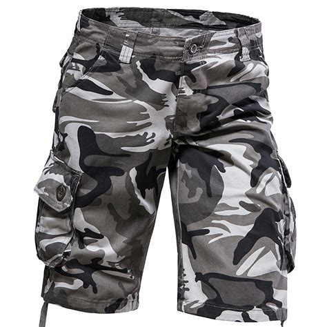 IYYVV Cargo Shorts for Men Stretch Camouflage Camo Below The Knee ...