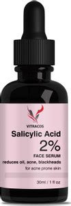 VITRACOS 2% Salicylic Acid Face Serum for Acne, Blackheads & Open Pores ...