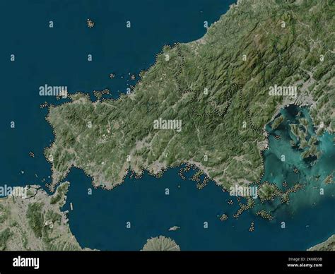 Yamaguchi, prefecture of Japan. High resolution satellite map Stock Photo - Alamy