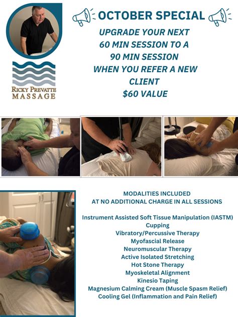 OCTOBER SPECIAL - Ricky Prevatte Massage - Rock Hill, SC