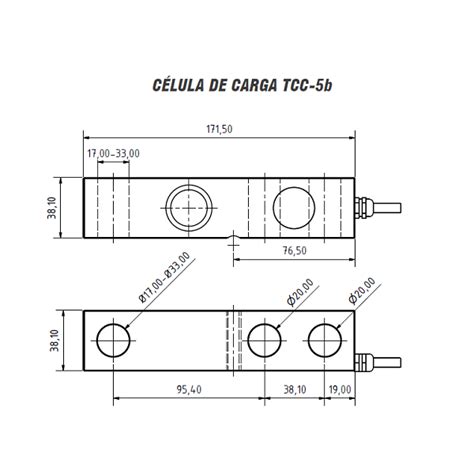 Load Cell TCC-5 - Bending and Shear | Transdutec