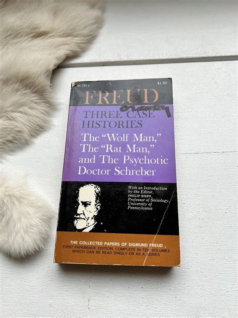 1963 Sigmund Freud Three Case Histories Wolf Rat Man Psychology Book ...