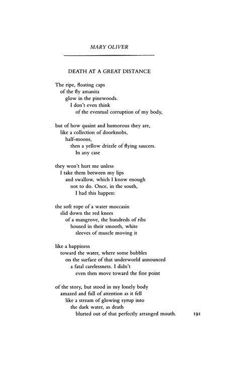 Mary Oliver Poems