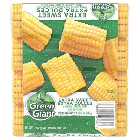 Green Giant Extra Sweet Corn on The Cob, 12 Count Bag (Frozen ...