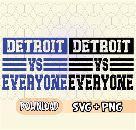 Detroit Vs Everyone SVG, Football Clipart Bundle (digital Download) - Etsy