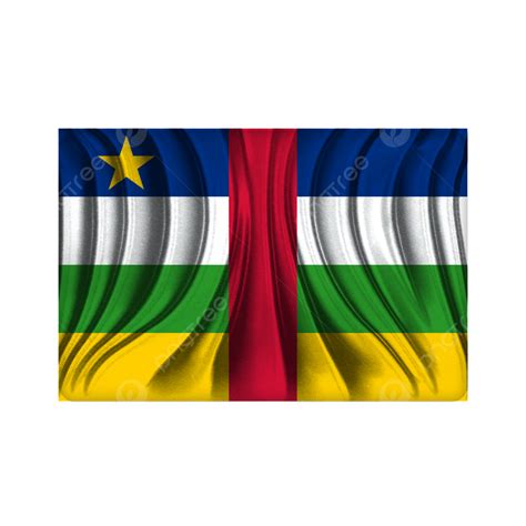 Central African Republic Wavy Flag Vector Illustration, Central African ...