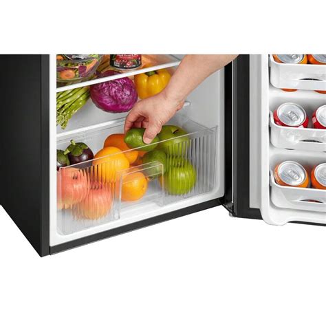 Arctic King 3.2 Cu Ft Two Door Mini Fridge With Freezer, Stainless ...