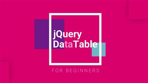 How to Use DataTable jQuery 的图像结果