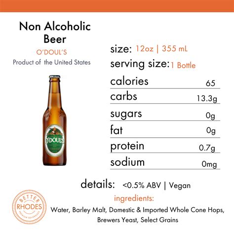 O'Doul's Non Alcoholic Beer | 6-pack – Better Rhodes