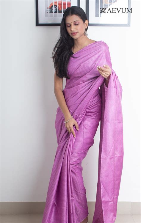 Katan Silk Saree with Lines - 2337 – AEVUM