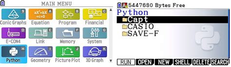 Image result for Programme Python Casio