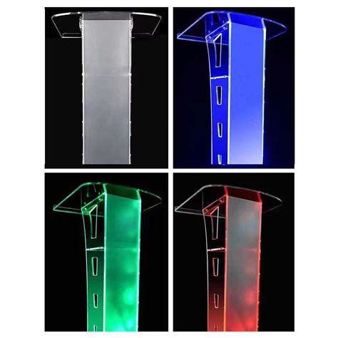 Buy Podium with Light, Pulpit for Churches, Acrylic Podium Stand for ...
