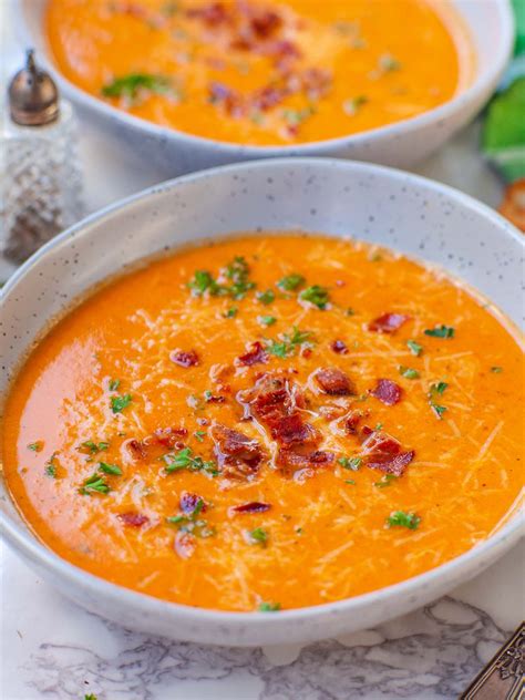 Smoky Roasted Red Pepper Bisque (video) - Tatyanas Everyday Food