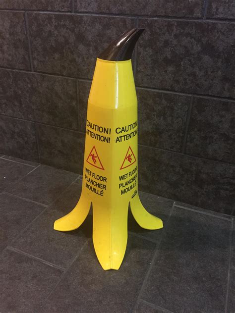 Banana Slippery Floor Sign