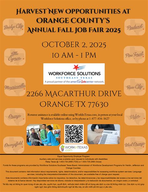 WOCCISD Job Fair Positions | West Orange-Cove Consolidated Independent ...