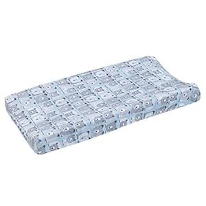 Buy Dwell Studio Bear Hugs Super Soft Changing Pad Cover, Blue/Gray ...