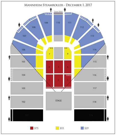 Lakefront Arena Seating Chart - Educational Chart Resources