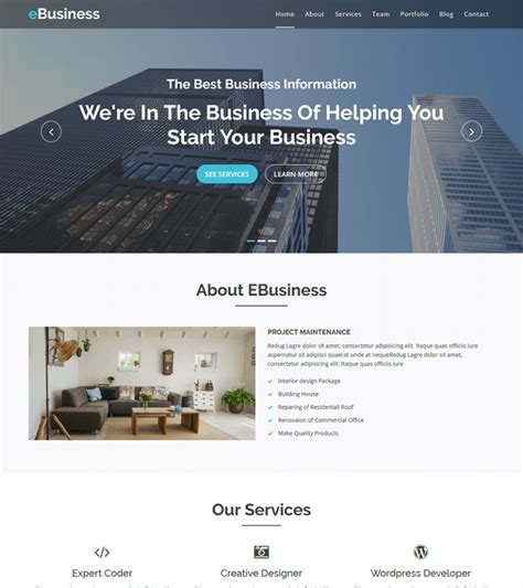 Image result for Enterprises Bootstrap Template HTML/CSS