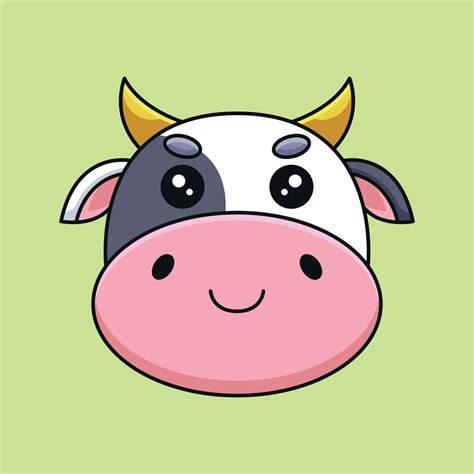 Cow Face Cartoon
