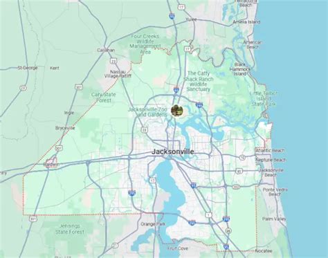 Jacksonville Zip Code Map - Zip Code Mapped