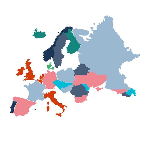 Free Political Europe Map Vector Template to Edit Online