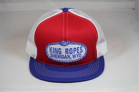 KING ROPES Rope Mesh Trucker Hat -Red, White, Blue | Hats, Mesh trucker ...