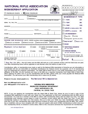 Nra Application Form 2020 - Fill and Sign Printable Template Online